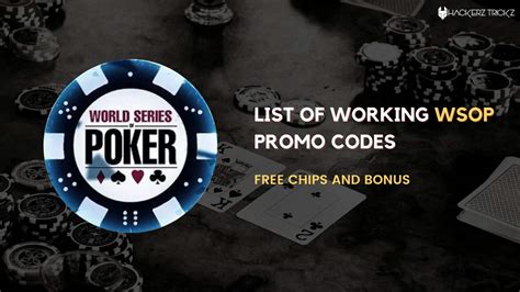 wsop codes 2021